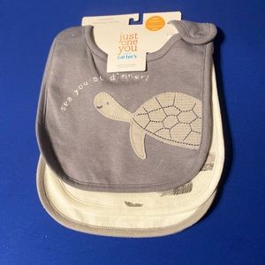 Cute sea Life 🐳🦀🐢 bibs 3pk🆕